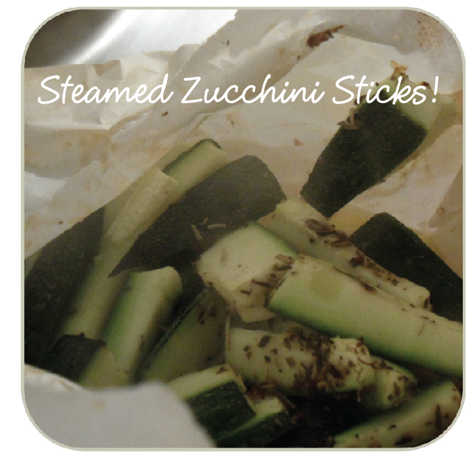 Steamed Zucchini Sticks