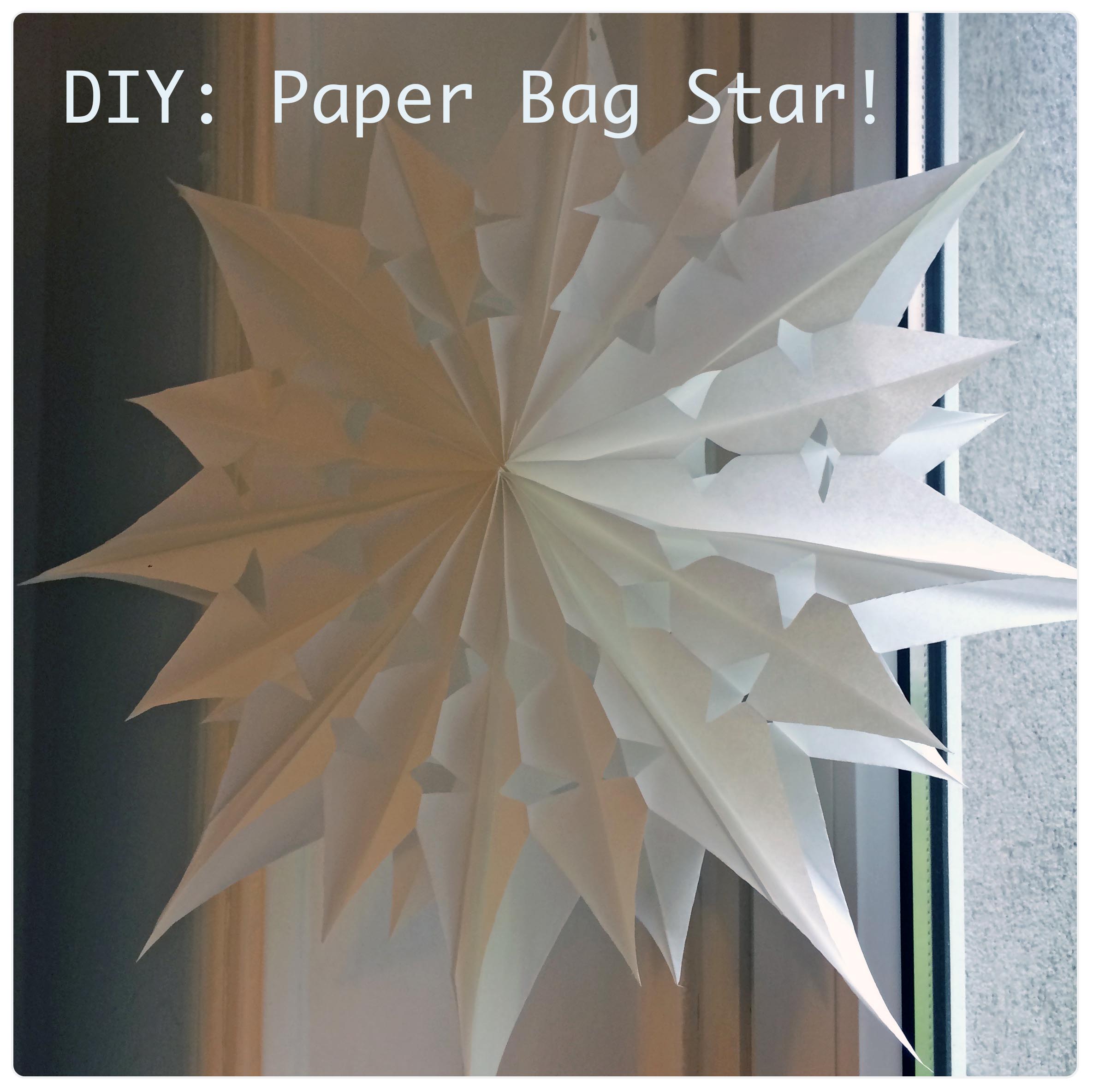 Easy Paper Bag Stars 